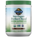 Garden of Life Raw Organic Perfect Food Green Superfood Juiced Greens Powder - Chocolate, 30 portioner - Non-GMO, Gluten Free, Vegan Whole Food Dietary Supplement, Plus Probiotics & Enzymes