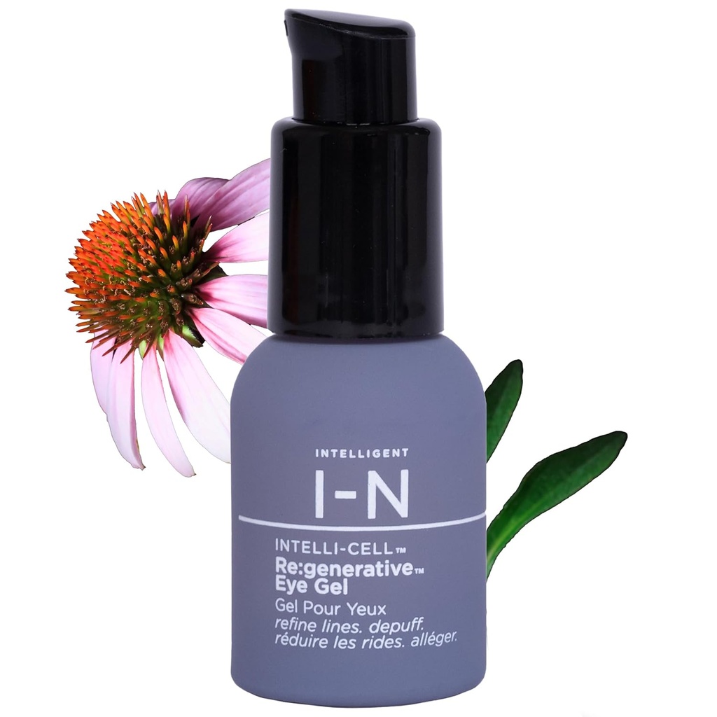Re:generativ ögongel för mörka cirklar och puffiness, riktad behandling med växtaktiva för att lysa, fräscha och skydda, Vegan, 0,5 Oz