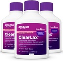 Basic Care ClearLax, Polyetene Glycol 3350 Powder for Solution, Osmotic Laxative, Unflavored, 1,11 pund (Pack of 3)