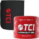 TC1 Sweat More Bundle innehåller regelbunden storlek Sweat Belt och Topical Sweat Gel Workout Enhancer med Capsaicin