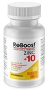 MediNatura ReBoost Zink +10 MAX Cold & Flu Symptom Relief Fast-Acting, icke-Drowsy Natural Soothing Homeopathic hjälper till att lindra hela kroppen obehag, hosta, trötthet, trängsel - Citron - 60 tabletter