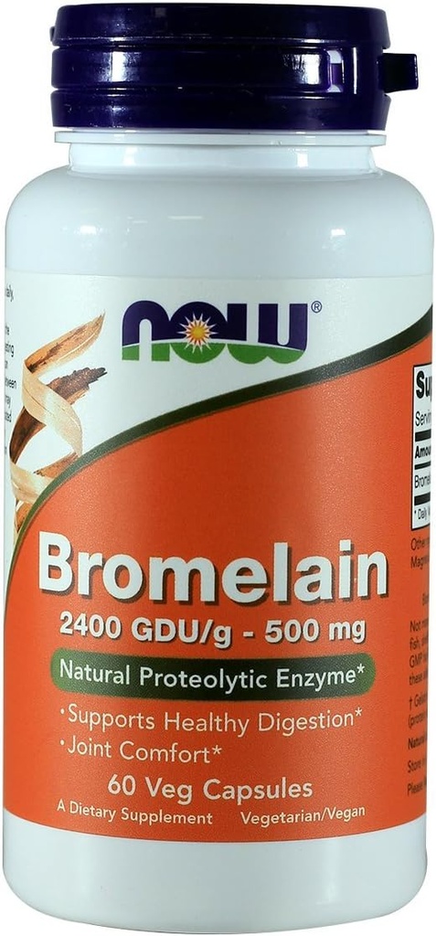 Nu Bromelain 2400 GDU, 500mg, 60 kapslar (Pack of 2)