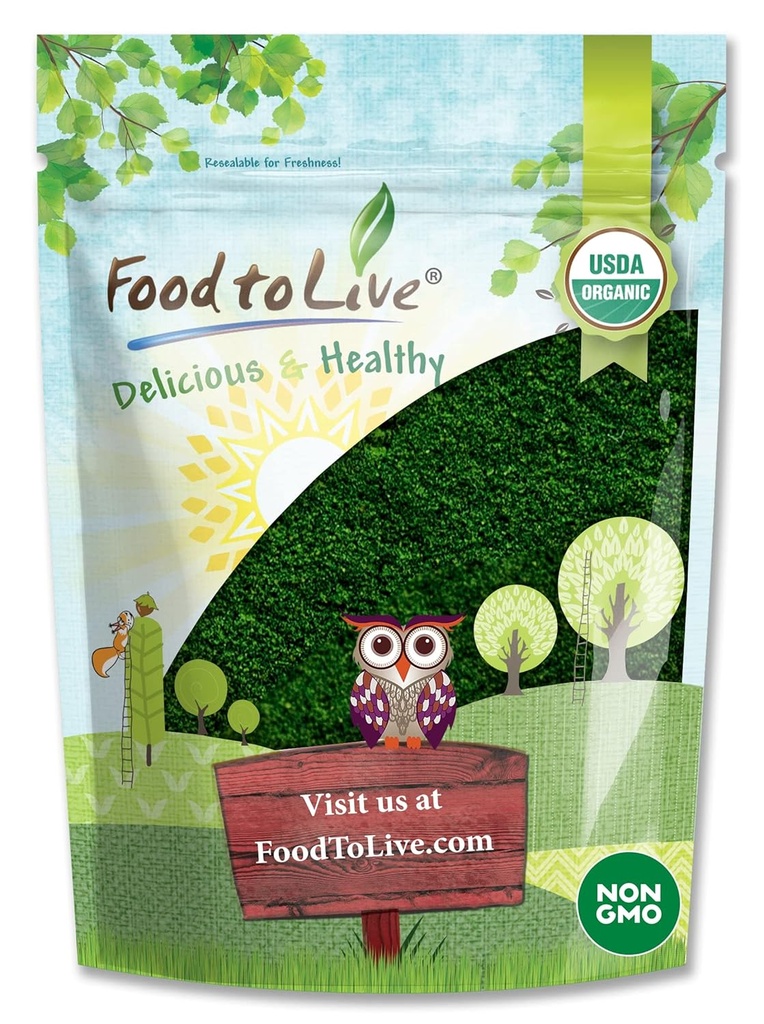 Mat till levande organiska alger pulverblandning, 4 pund - Spirulina och Chlorella 50/50 Blend, icke-GMO, Rik i klorofyll, rå, ren, Vegan Superfood, Bulk, bra för smoothies, bra källa av protein