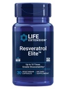 Life Extension Resveratrol Elite, Trans-resveratrol, Healthy Aging, Cardiovascular Health, Brain Health, oxidativ stress, glutenfri, icke-GMO, vegetarisk, 30 kapslar