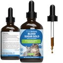 Pet Wellbeing Blood Sugar Gold Cats - Holistic Blood Sugar Support, Pancreas & Liver Health, Gymnema, Fenugreek & Devil's Club - NASC Certified & Vet-Formulerad - 4 oz Liquid