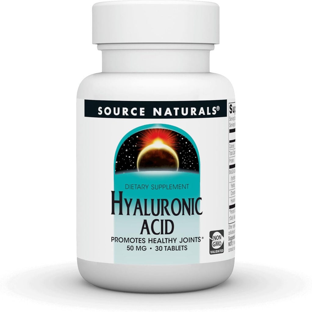 Källa Naturals Hyaluronsyra, 50mg, 30 tabletter