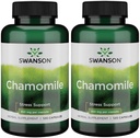 Swanson Chamomile Stress Support - Made with German Chamomile Flower - Herbal Supplement to Promote Stress, Relaxation and Sleep Support - Helps Easy Body and Mind - (120 kapslar), 2 Pack