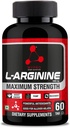 Sport Nutrition L-arginin 1000 mg Tillägg för muskeltillväxt, Stamina, Immune Booster & Energy, 60 tabletter