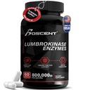 Lumbrokinase Supplement 40mg (60 kapslar) - Maximal aktivitet-800.000 UI - Pure Lumbrokinase Enzymes Digestive enzymer, Bättre än serrapeptase Nattokinase Supplement, Lab Tested, Non GMO