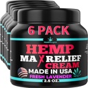 6PACK Healthergize Hamp Cream-Natural Premium Kvalitet-Full Body Relief Instant Results-Hemp Oil Infused-Lavender, Aloe, Turmeric, Aches, Muscles, Joints, Muscles, Back, Knees, Neck-Made i USA...