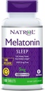 Natrol Time-Release Melatonin 5 mg, Kosttillskott för Restful Sleep *, 100 tabletter (Pack of 2), 200 Day Supply