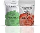 Hair care combo by minature | Set of Aloe Vera Powder & Hibiscus Powder | 227g Each | Pure & Natural | Free From Chemical & Preservatives
