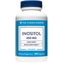 Vitamin Shoppe Inositol 650MG, stöder hälsosam lever och cellulär funktion (300 kapslar)