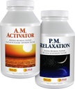 ANDREW LESSMAN A.M. Activator och P.M. Relaxation Kit - 30 kapslar av varje - A.M. Aktivator främjar energi och fettmetabolism medan P.M. Relaxation uppmuntrar en livlig natts sömn