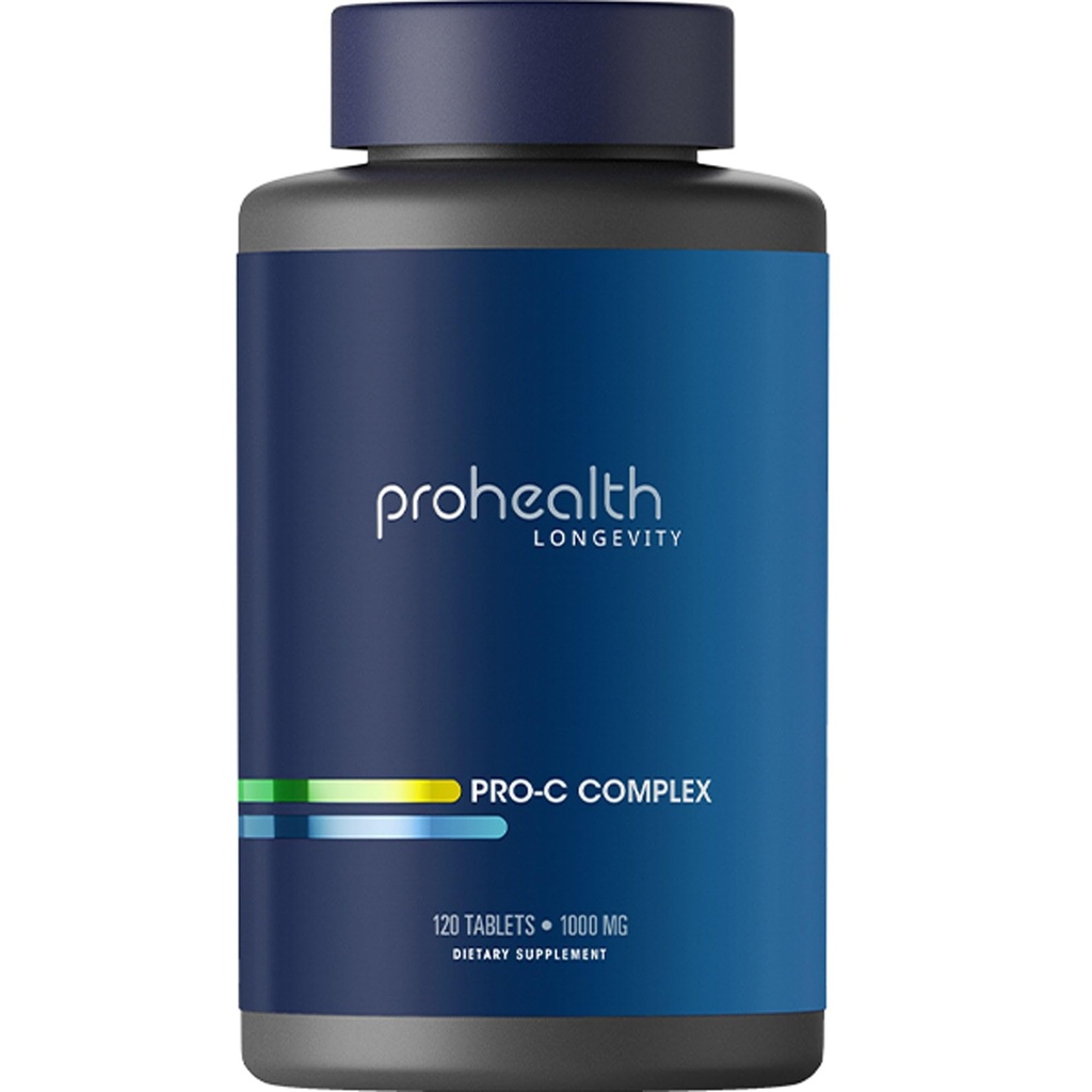 ProHealth Pro-C ComplexTM (1000 mg, 120 tabletter) (Vitamin C med Bioflavonoider, Acerola, Rose HIPS och Rutin)