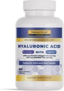 Naturens Lab Hyaluronic Acid med Biocell Collagen och MSM - Skin Hydration, Joint Health - 60 Capsules (20 Day Supply)