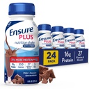Säkerställ Plus Milk Chocolate Nutrition Shake med Fiber | Meal Replacement Shake | Redo att dricka | 16g Protein och 27 Vitaminer och mineraler | 8 fl oz - 24 Pack