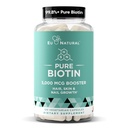 Biotin 5000 mcg Hair Skin Nails Supplement - High-Potency Hair Growth Vitamins for Women & Men - Provide Powerful Support for Healthy Hair, Stronger Nails and Glowing Skin - 120 Vegan Soft Capsules