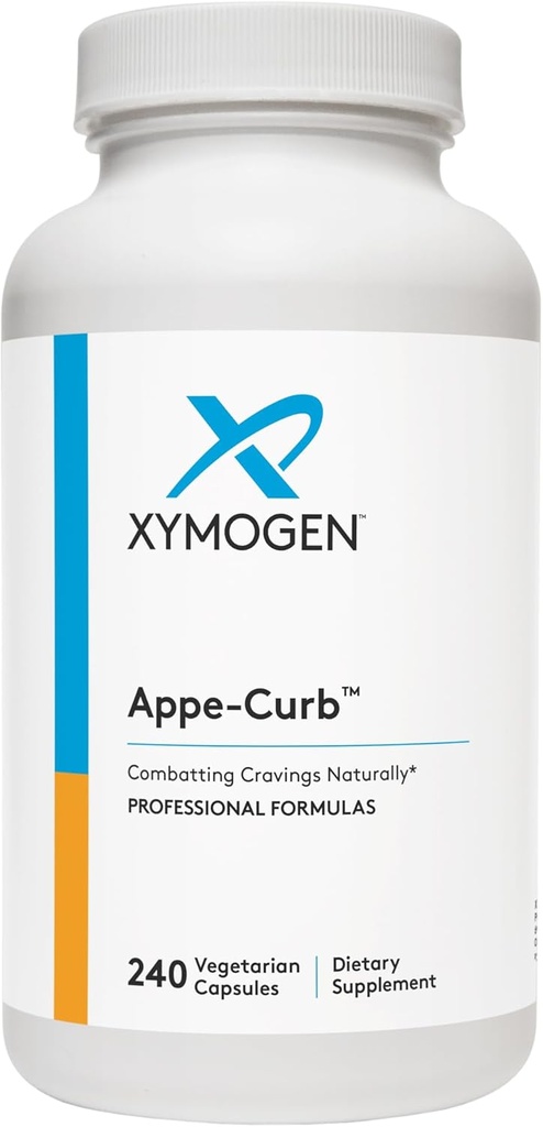 XYMOGEN Appe-Curb - Stöd för att hjälpa till att bekämpa begär - krom, DL-Phenylalanin, L-Glutamin, vitamin B6 + 5-HTP för hälsosam metabolism, humör och aptitstöd (240 kapslar)