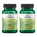 Swanson Lactobacillus Gasseri - Probiotisk tillskott som stöder Digestive Health med 3 miljarder CFU - Design-Release Satiety & Fat Metabolism Support - (60 Veggie Capsules) 2 flaskor