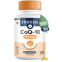 FREEDA CoQ10 100mg - Kosher Coenzyme Q10 Dietary Supplement for Cardiovascular Heart Health, Blood Pressure Support, Oral Gum Health och Healthy Aging - Pure CoQ10 Capsules, 100 Count