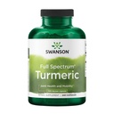 Swanson Turmeric Antioxidant, Joint Health, Cardiovascular, Liver Detox, Mood and Memory Support Supplement Curcuma Longa (Rhizome) 720 mg, 240 kapslar, 120 portioner, 1,44 Grams per portion