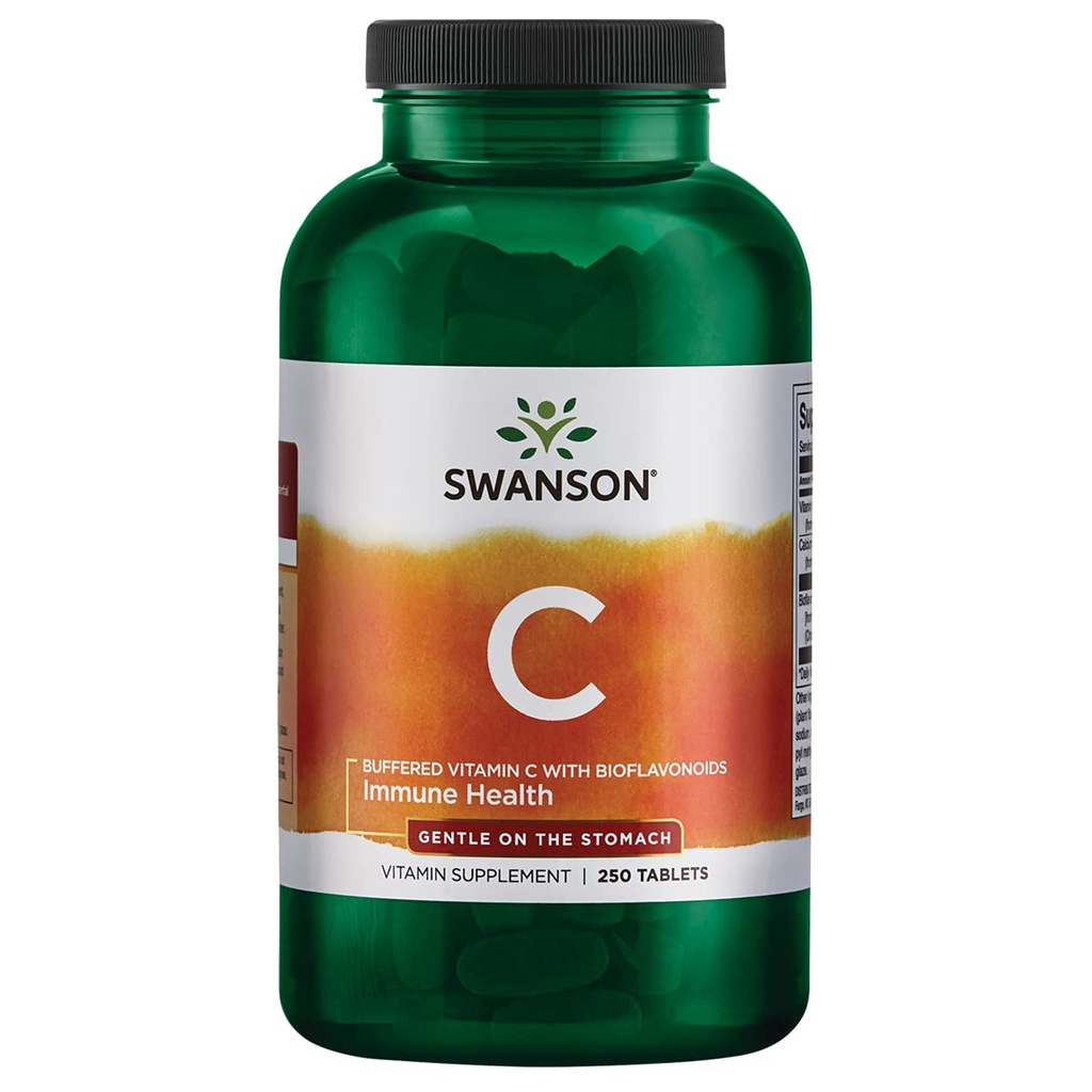 Swanson BUFFERED C W/BIOFLAV 1,000MG 250 TAB