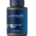 ProHealth NADH Pro - Boost NAD + (25 mg, 60 Fast-Acting Lozenges) Öka energi, minne och fokus | Mood Support | Antioxidant | ATP Production