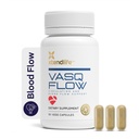 Xtendlife VasQFlow Nitric Oxide Booster - för cirkulation, blodflöde, hjärt- och muskelstöd - med Red Spinach Extract & Aged Garlic - 1 månads leverans (90 greve)