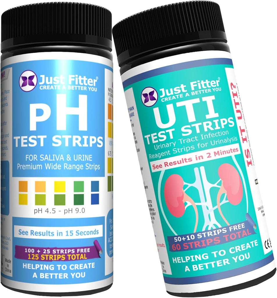 pH och UTI Urinary Tract Infection Test Strip Bundle. Enkla, snabba och korrekta resultat. Home Testing Stick Kit.