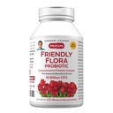 ANDREW LESSMAN Friendly Flora Probiotic 90 Capsules - 10 miljarder CFU, omfattande blandning av fem probiotiska stammar, kraftfull immun och matsmältningsstöd. Probiotika för kvinnor eller män