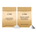 Rena originalingredienser Calcium Chloride & Calcium Lactate Bundle, (1lb) Kosttillskott, Fina pulver