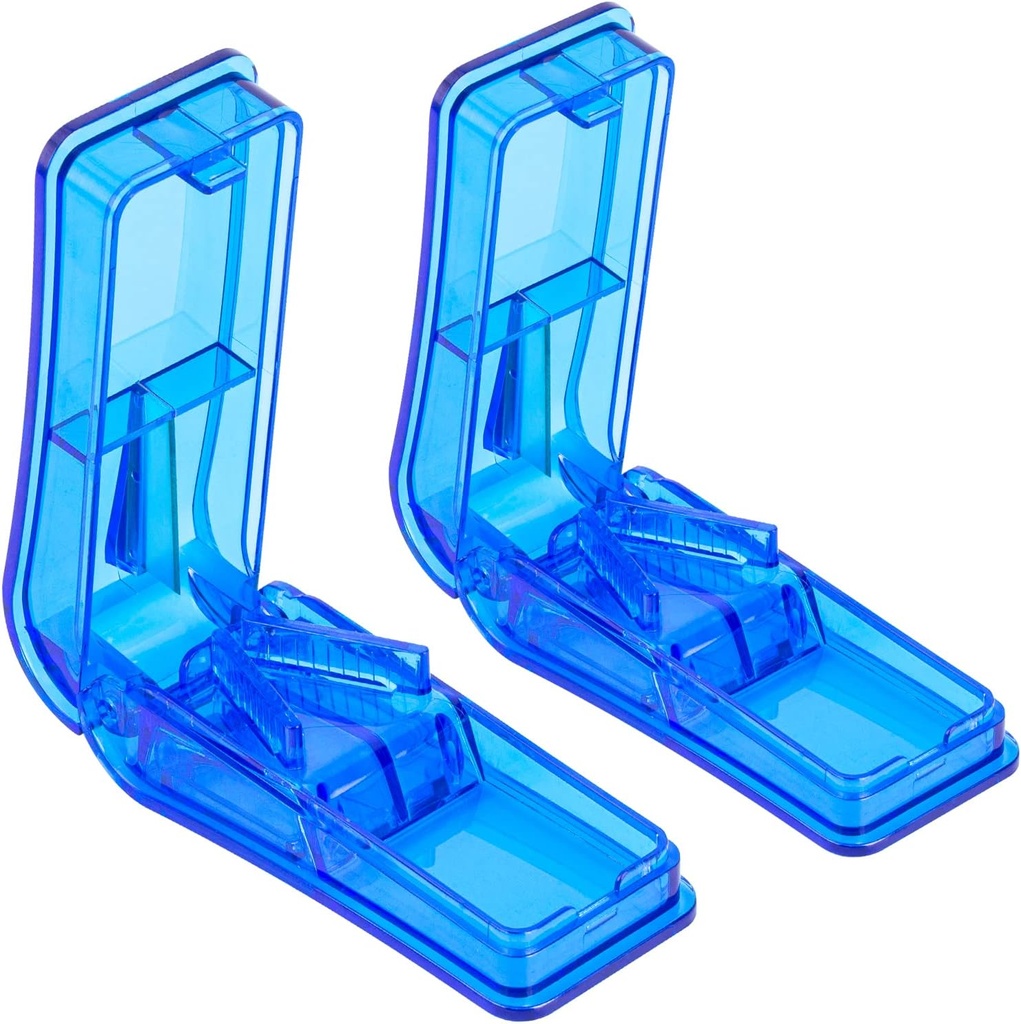 2PCS Pill Cutter, Professional Pill Splitter för skärning av små piller eller stora piller i hälften