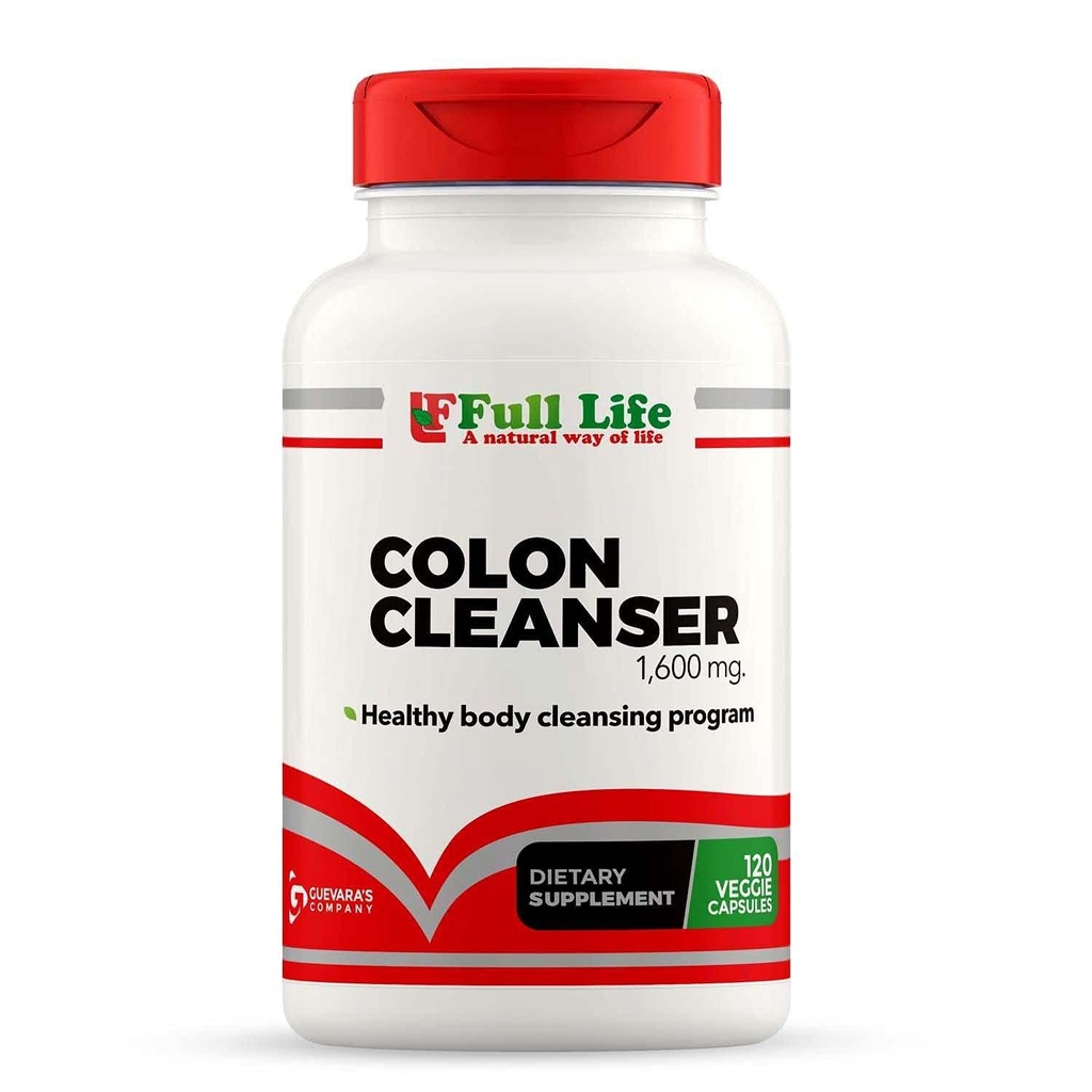 Full Life Colon Cleanser - Herbal Supplement med Cascara Sagrada och Senna Leaf - 120 Veggie Capsules