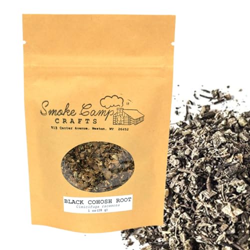Smoke Camp Crafts | Black Cohosh Root (Cimicifuga racemosa) 1 uns Torkade Herb | Hand-Packaged | Tillverkad i West Virginia