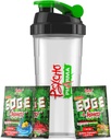 Psycho Pharma Edge of Insanity Pre Workout - Strongest High Stim Powder för Intense Pumps, Styrka, Energi & Fokus - 3 Prov smaker + Gratis Shaker Cup (Jungle Juice, Blue Lemonade, Strawberry)