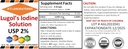 A2Z Organic Lugol's Iodine and Potassium Iodide 2% Solution 3000 mcg - Liquid Supplement Drops för sköldkörtelstöd för kvinnor och män, Metabolism Health, Detox Boost -16 Fl Oz/USA/Ships Today! (2 PK)