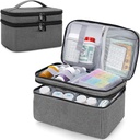 Medicine Organizer och Storage Bag Empty, Family First Aid Box, Pill Bottle Organizer Bag för nödmedicin, kosttillskott eller medicinska kit, Zippered Medicine Bag för hem och resor