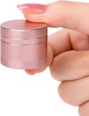 Small Pill Case Daily Pill Box - Portable Metal Pill Container för Pocket Purse, Single Waterproof Pill Holder för vitaminer, Cod Liver Oil, Medicine, Pill Organizer Pink