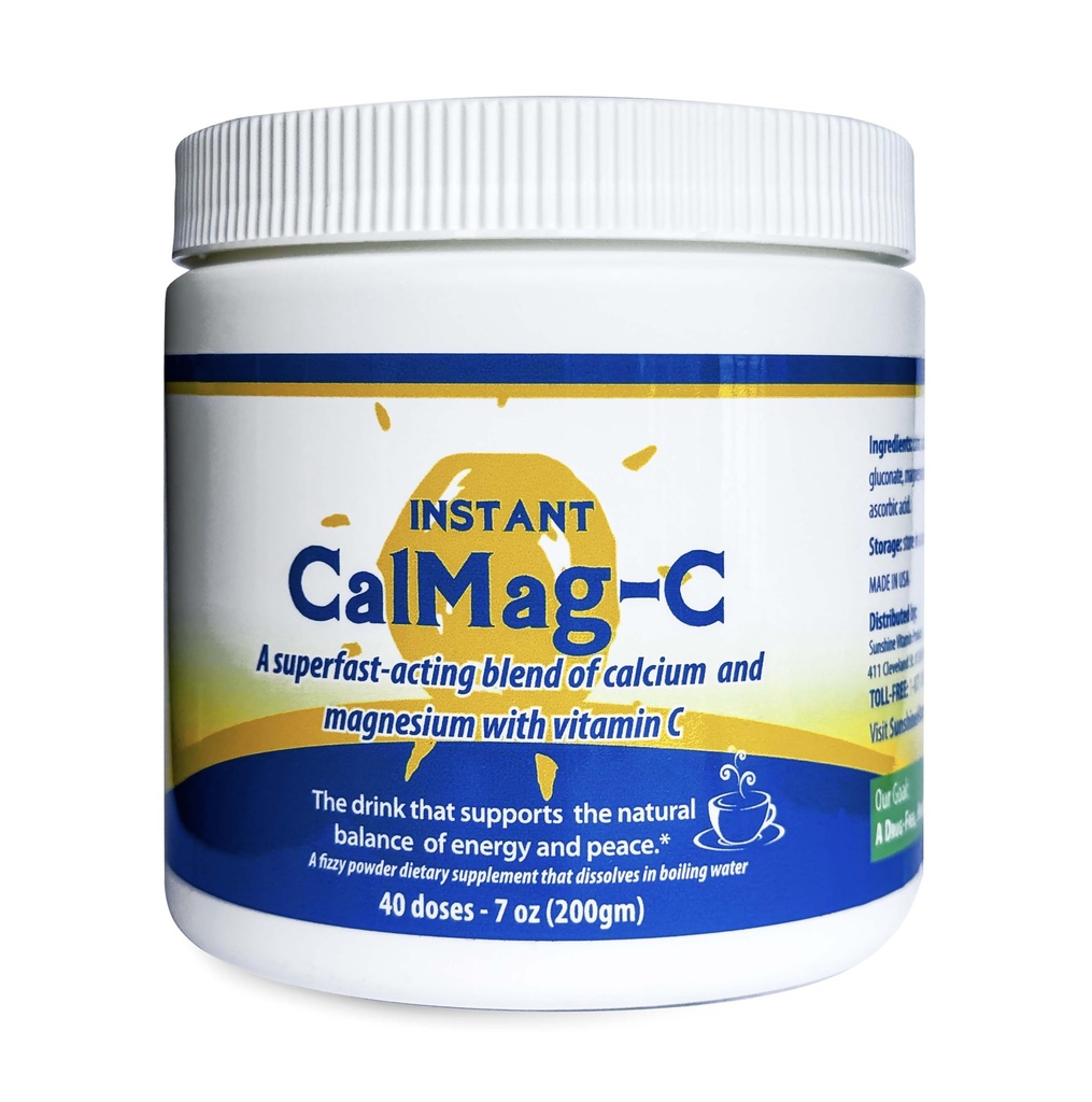 Instant Cal Mag C – Fast-Acting, Absorbable Calcium, Magnesium och Vitamin C – Ersätter Calcium & Magnesium, Förbättrar kroppens funktion och hjälper till att förhindra utarmning – förbättrad sömn