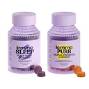 Lemme Sleep & Purr Bundle - Sleep Gummies, en Drug-Free Nighttime Aid & Purr Vaginal Probiotic Gummies för kvinnor - Gluten Free, Gelatin Free, Non-GMO - 60 greve