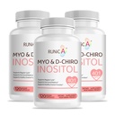 Myo-Inositol & D-Chiro Inositol Supplement för kvinnor - Ideal 40:1 Ratio -Stöd Kvinnors Hormon Balans & fertilitet & Ovarian Hälsa - Vegan Powder Capsules - 90-dagars Supply
