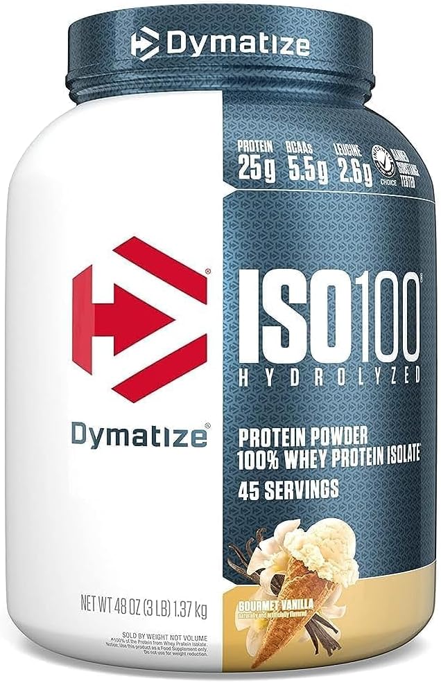 Dymatisera ISO 100 Whey Protein Powder Isolate, Gourmet Vanilla (45 portioner)