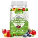 Kreatinmonohydrat Gummies - 5g Kreatin för kvinnor män, förbättrad muskelstyrka, öka fokus och uthållighet, muskelbyggare, L-Taurin + Vitamin B12, Vegan, Gluten-Free 80 greve