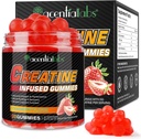 Kreatinmonohydrat Gummies Kreatinmonohydrat per servering Chewable Kreatin för muskelbyggare, energiökning, 120 Gummies
