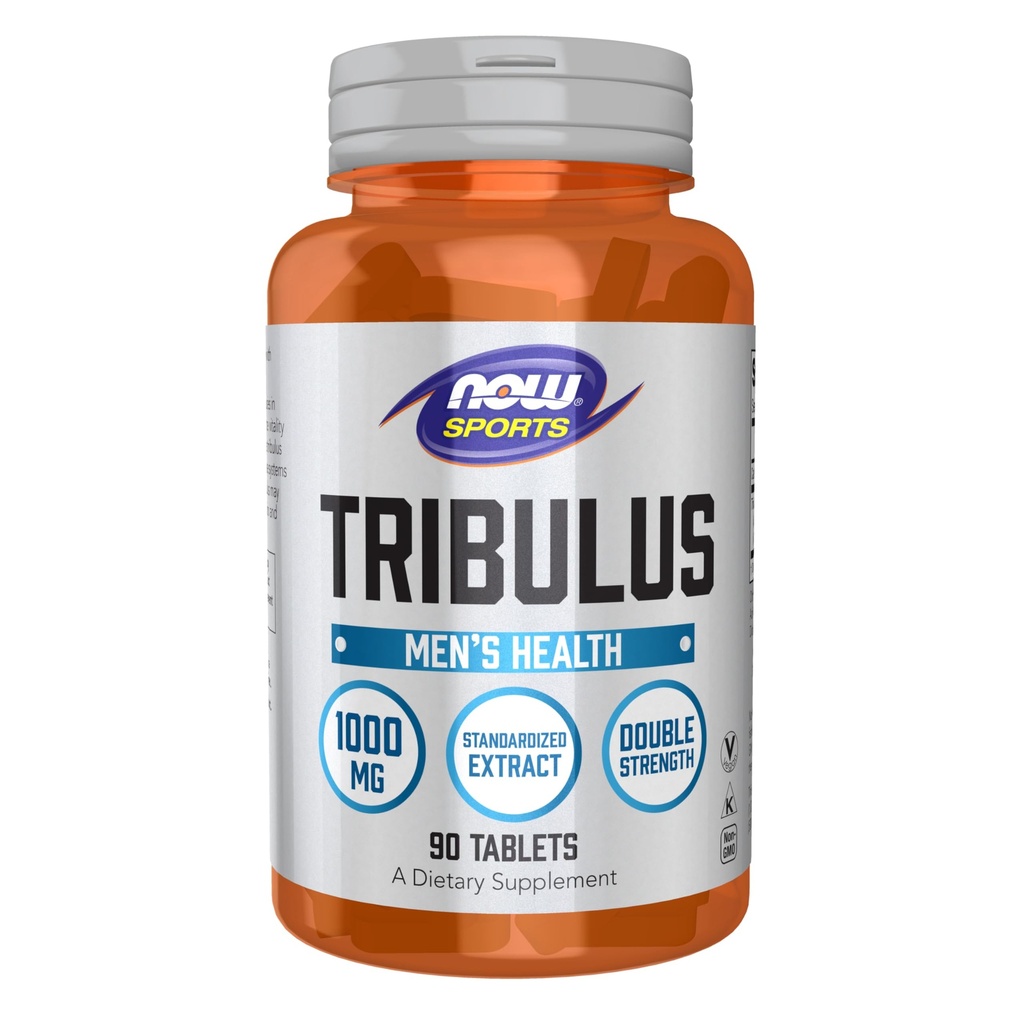 NOW Foods Sports Nutrition, Tribulus (Tribulus terrestris) 1000 mg, dubbel styrka, Mäns hälsa, 90 tabletter