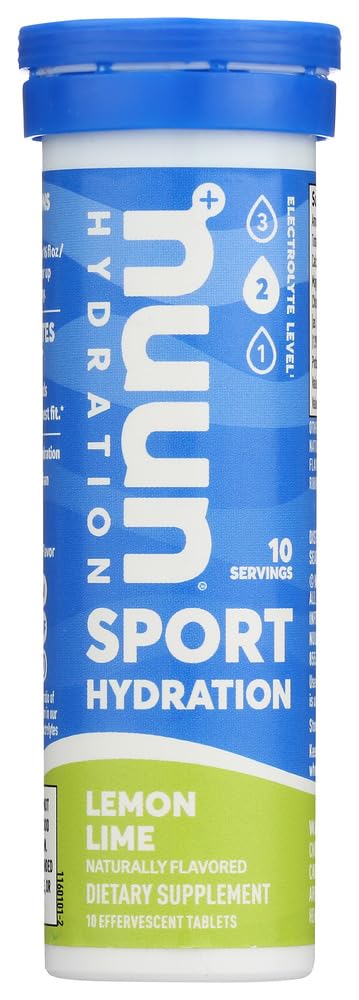 Nuun Active: Lemon+Lime Electrolyte Förbättrad Drink tabletter (6-Pack av 10 tabletter)
