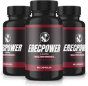 (3 Pack) ErecPower för män, Officiella ErecPower Pills, All Natural Male Supplement, kapsel för att öka energi och övergripande hälsa, Erec Power Support för Peak Performance, Vitamin, Review (180 kapslar)
