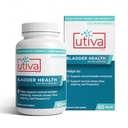 Szio + Utiva Bladder Health - Kontrolltillskott för överaktiv blåsa och lägre urinvägshälsa - Kliniskt bevisat att minska frekvens och brådska - 60 kapslar