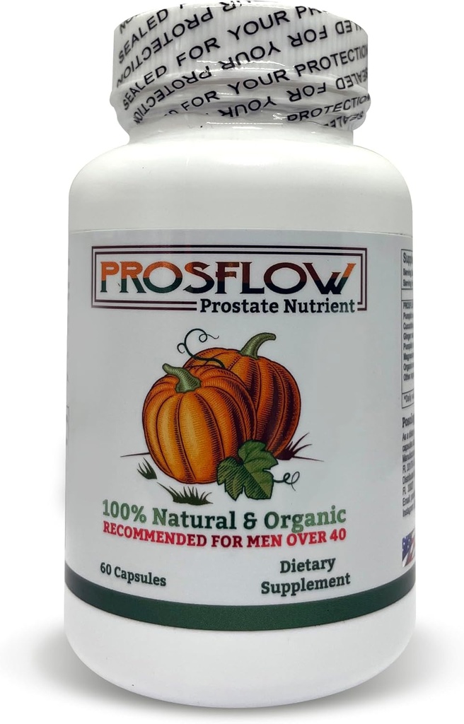 Prosflow Organic Prostate Nutrient 60 Capsules, Stöd för Mäns hälsa
